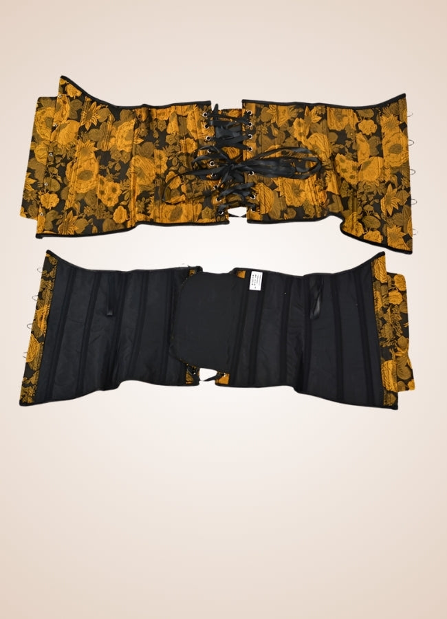 Steampunk Sunflower Underbust Corset Yellow / 2XS steampunk-sunflower-underbust-corset-yellow