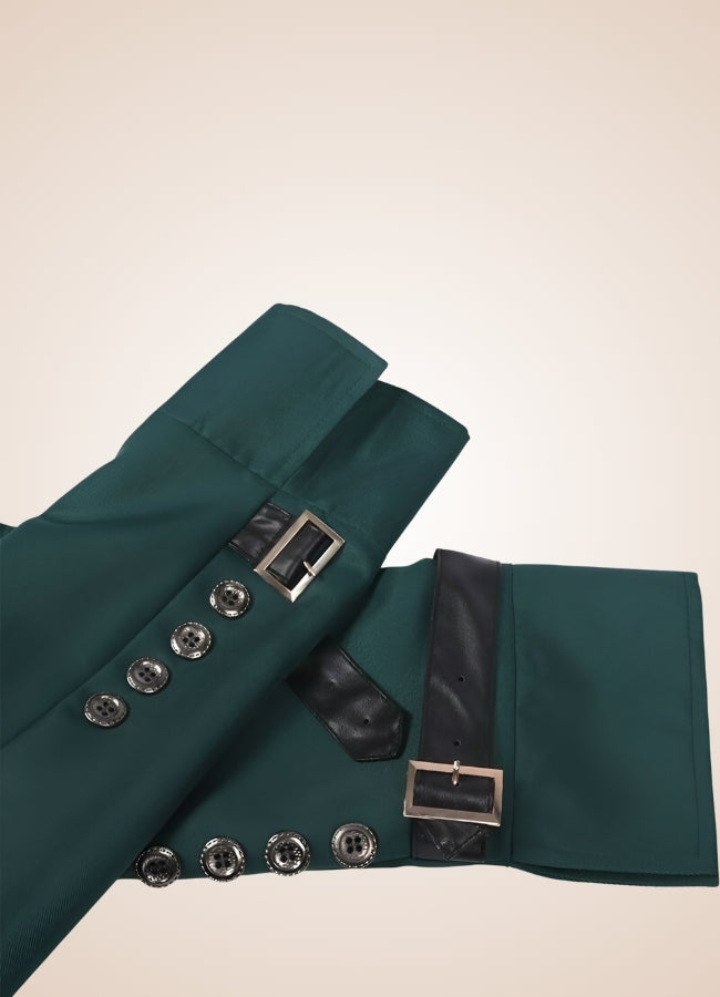 Steampunk Tailcoat Jacket Green / 2XL steampunk-tailcoat-jacket-green