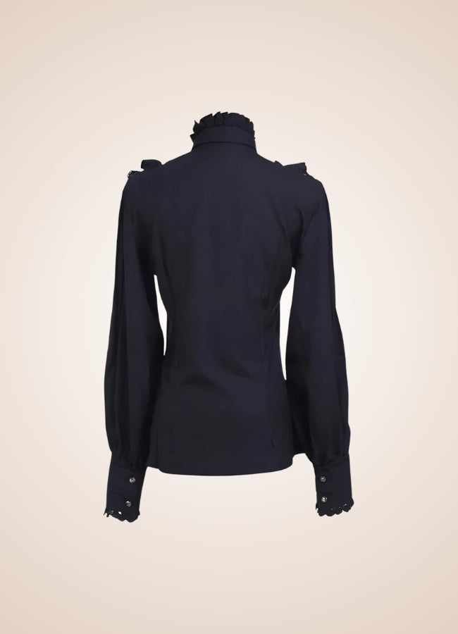 Steampunk Victoria Era Shirt Black / XL steampunk-victoria-era-shirt-black