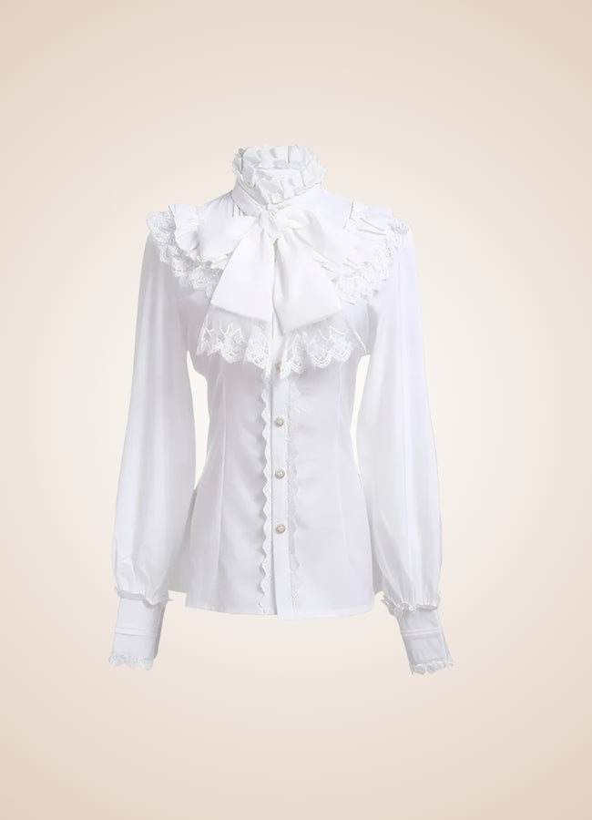 Steampunk Victoria Era Shirt White / XL steampunk-victoria-era-shirt-white