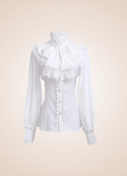Steampunk Victoria Era Shirt White / XL steampunk-victoria-era-shirt-white