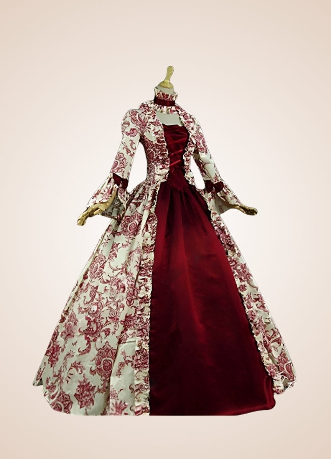 Steampunk Victoria Long Dress Red / 4XL steampunk-victoria-long-dress-red