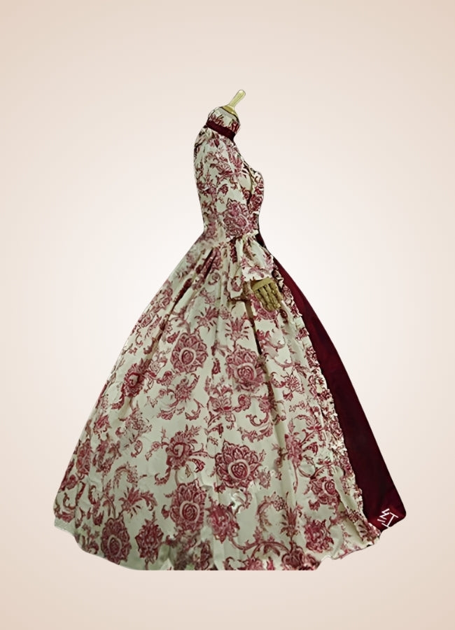 Steampunk Victoria Long Dress Red / 4XL steampunk-victoria-long-dress-red