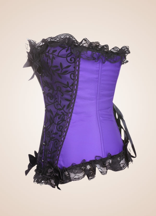 Steampunk Victoria Overbust Corset Purple / 4XL steampunk-victoria-overbust-corset-purple