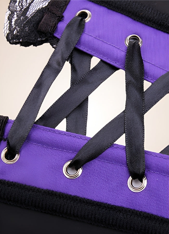 Steampunk Victoria Overbust Corset Purple / 4XL steampunk-victoria-overbust-corset-purple