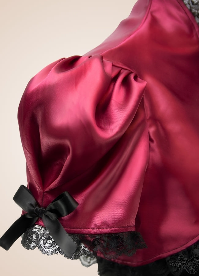 Steampunk Victorian Dress Red / One Size steampunk-victorian-dress-red