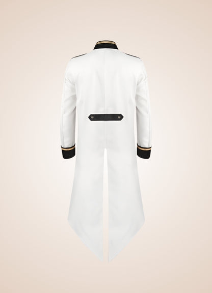 Steampunk Victorian Frock Coat White / XL steampunk-victorian-frock-coat-white