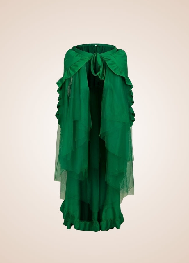 Steampunk Victorian Pleated Skirt Green / 5XL steampunk-victorian-pleated-skirt-green
