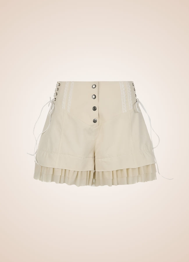 Steampunk Victorian Shorts White