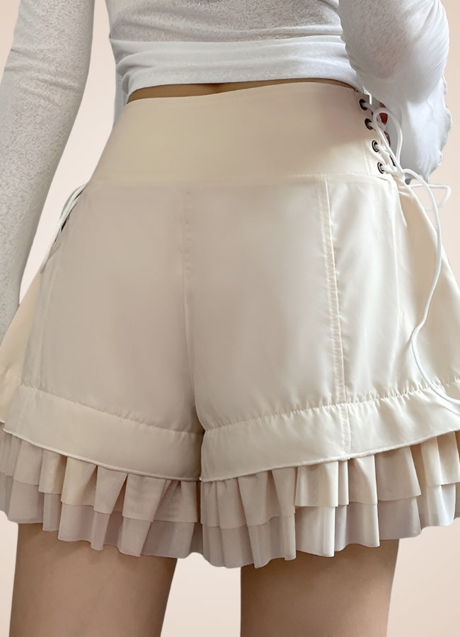Steampunk Victorian Shorts White