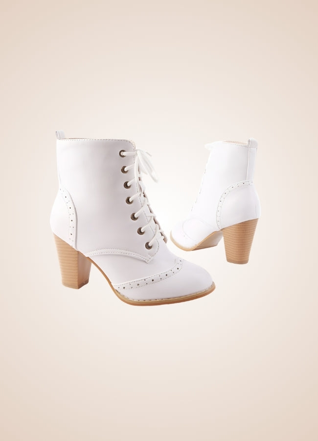 Steampunk Victorian Style Shoes White / 12.5 steampunk-victorian-style-shoes-white