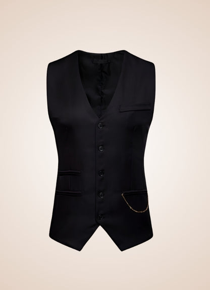 Steampunk Vintage Chain Vest Black / XL steampunk-vintage-chain-vest-black