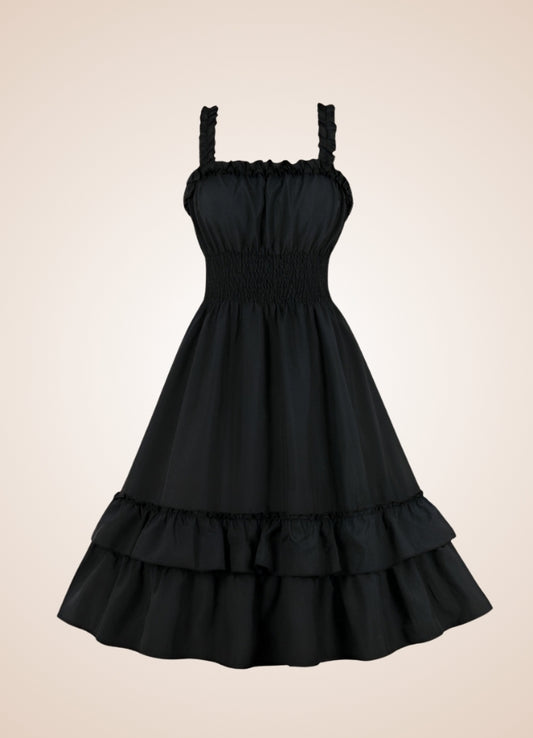 Steampunk Vintage Lolita Dress Black / XL steampunk-vintage-lolita-dress-black