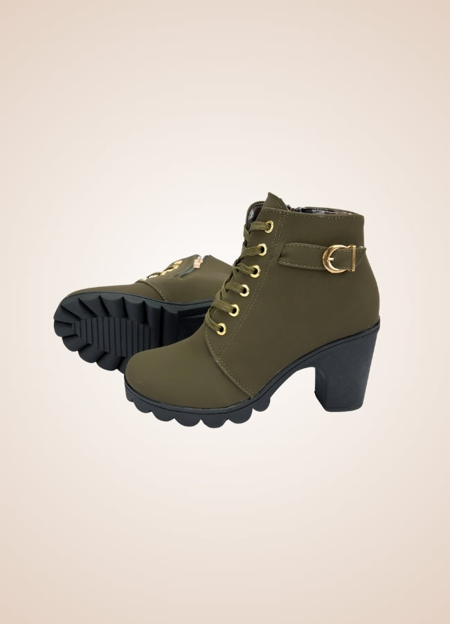 Steampunk Winter Boots Army green / 9.5 steampunk-winter-boots-army-green