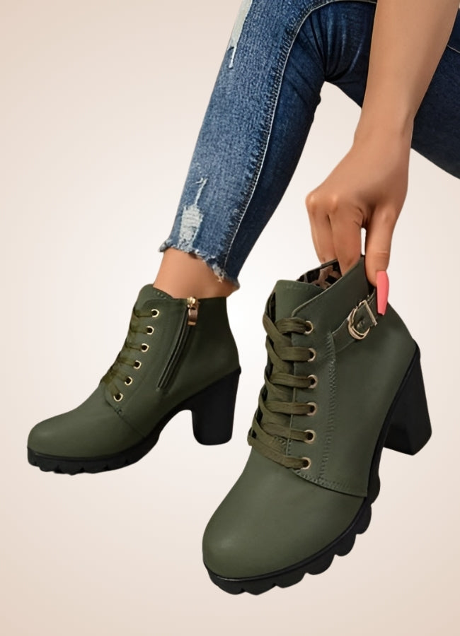 Steampunk Winter Boots Army green / 9.5 steampunk-winter-boots-army-green