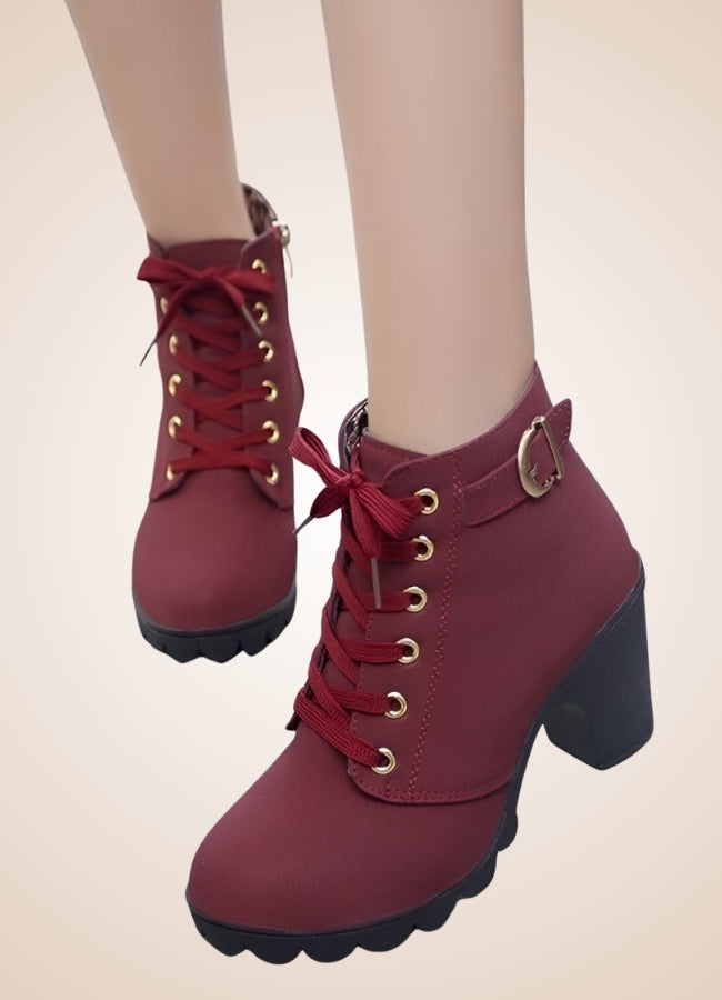 Steampunk Winter Boots Wine Red / 9.5 steampunk-winter-boots-wine-red
