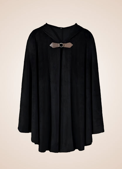 Steampunk Women's Renaissance Hooded Cape Black / 2XL steampunk-womens-renaissance-hooded-cape-black