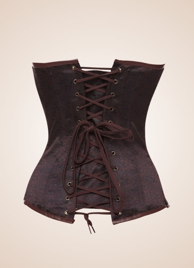 Steampunk Zipper Corset Coffee / 4XL steampunk-zipper-corset-coffee