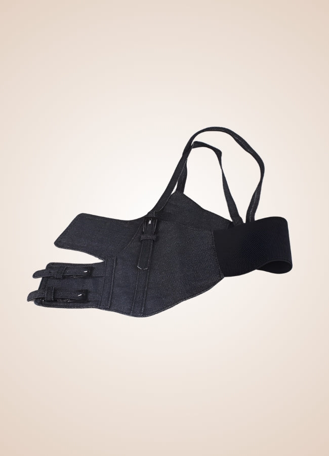 Vest Style Steampunk Corset Black / ONE SIZE vest-style-steampunk-corset-black