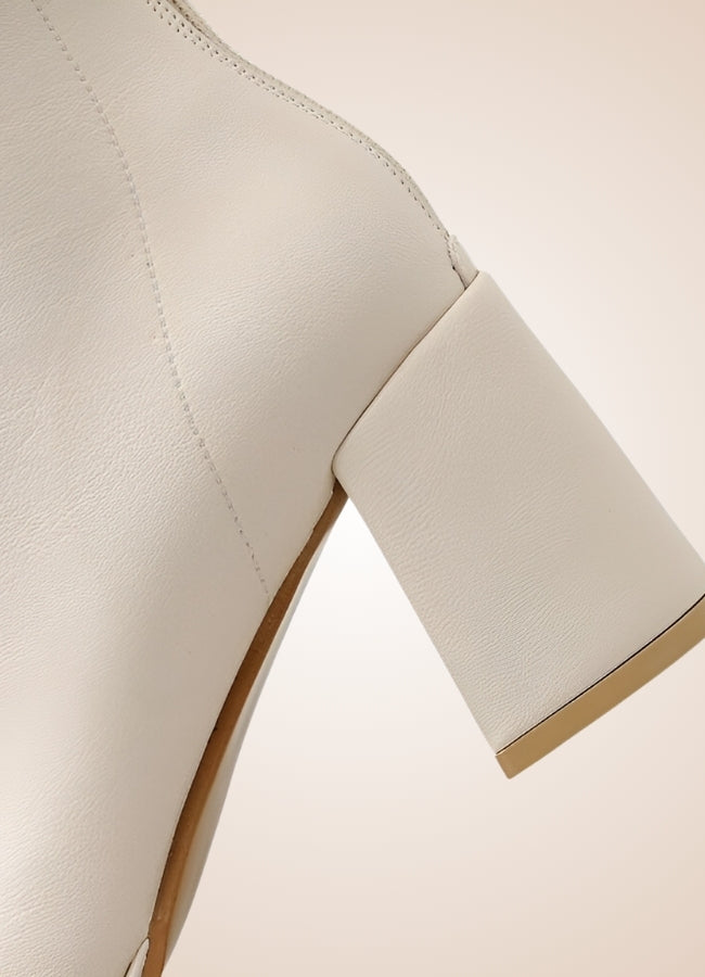 Victorian Ankle Boots White / 9.5 victorian-ankle-boots-white