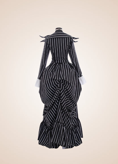 Victorian Gothic Gown Dress Black / 2XL victorian-gothic-gown-dress-black