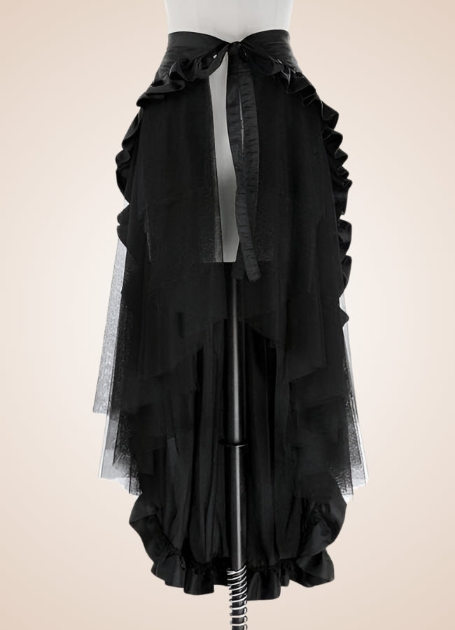 Victorian Steampunk Skirt Black / 2XL victorian-steampunk-skirt-black
