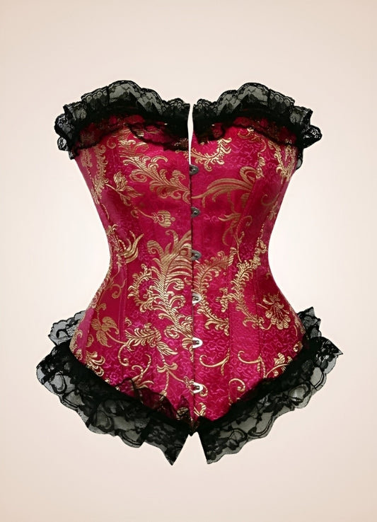 Victorian Vintage Bustier Red / 4XL victorian-vintage-bustier-red