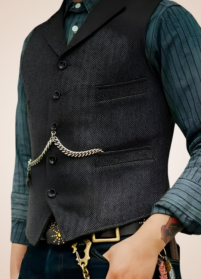 Vintage Steampunk Gilet Dark Gray / 3XL vintage-steampunk-gilet-dark-gray