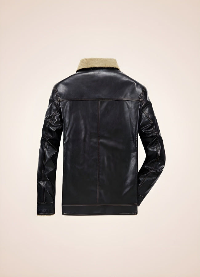 Vintage Steampunk Leather Jacket Black / 5XL vintage-steampunk-leather-jacket-black