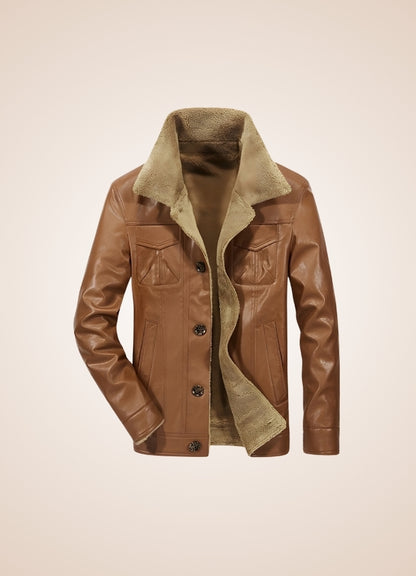 Vintage Steampunk Leather Jacket Brown / 5XL vintage-steampunk-leather-jacket-brown