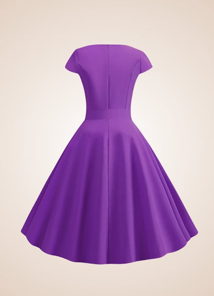 Violet Bowknot Summer Dress Purple / XL violet-bowknot-summer-dress-purple