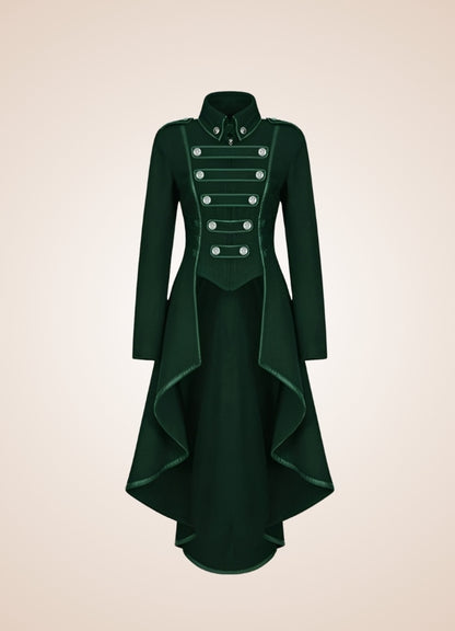 Woman's Gothic Tailcoat Green / 2XL womans-gothic-tailcoat-green
