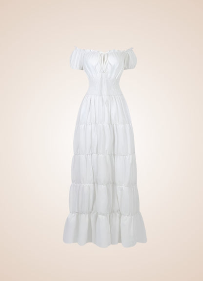 Woman's White Medieval Chemise White / XL womans-white-medieval-chemise-white