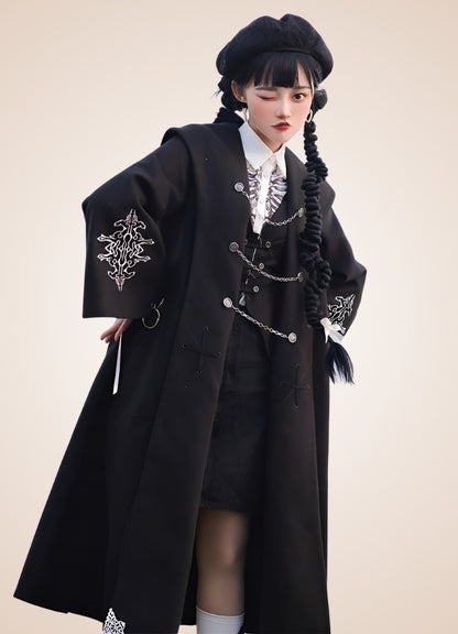 Women's Gothic Lolita Coat Black / M womens-gothic-lolita-coat-black