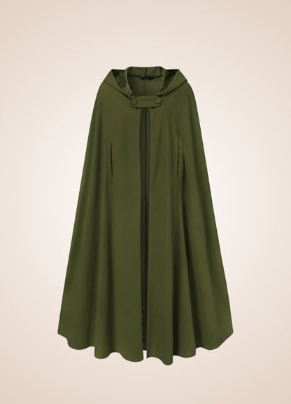 Women's Gothic Victorian Hooded Cape Green / L womens-gothic-victorian-hooded-cape-green
