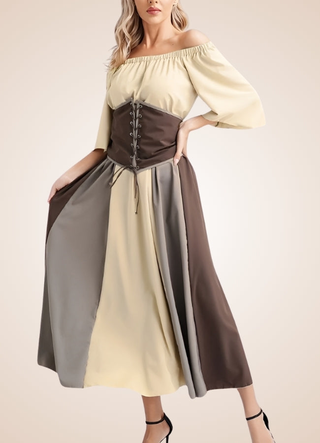 Women's Medieval Dress Dark Brown / 5XL womens-medieval-dress-dark-brown