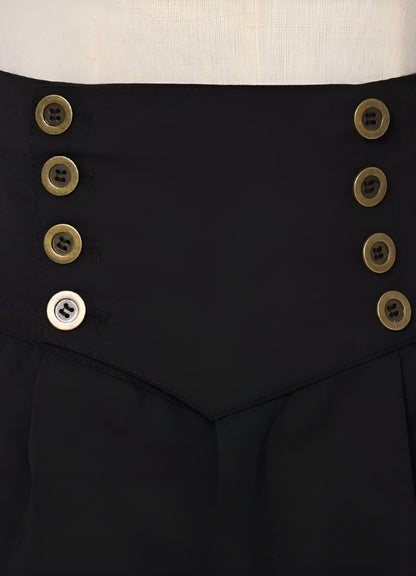 Women's Pirate Pants Black / L womens-pirate-pants-black