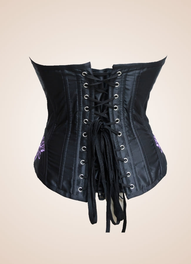 Women's Steampunk Black Corset Black / 4XL womens-steampunk-black-corset-black