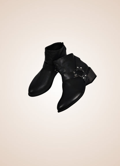 Women's Steampunk Straps Shoes Black / 12.5 womens-steampunk-straps-shoes-black