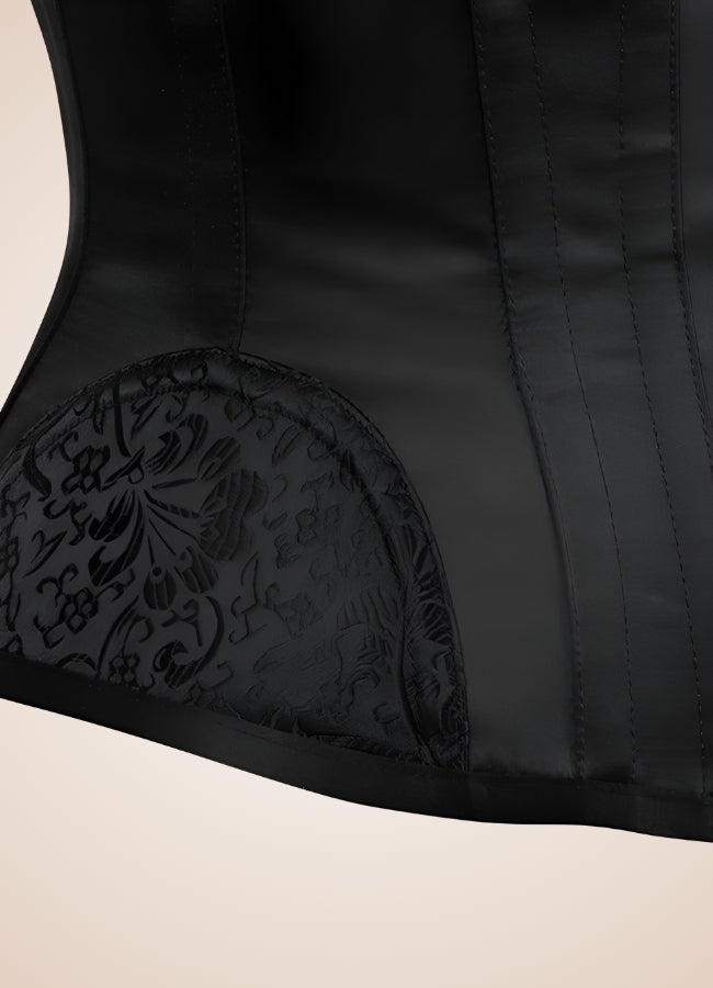 Women's Steel Bone Steampunk Bustier Black / 2XS womens-steel-bone-steampunk-bustier-black