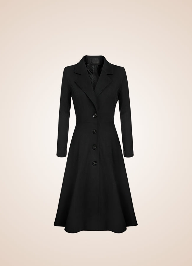 Women's Victorian Style Coat Black / 2XL womens-victorian-style-coat-black