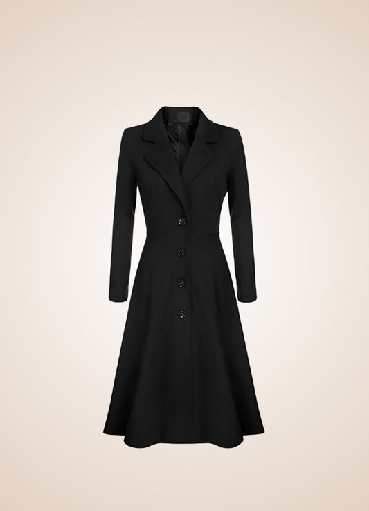 Women's Victorian Style Coat Black / 2XL womens-victorian-style-coat-black