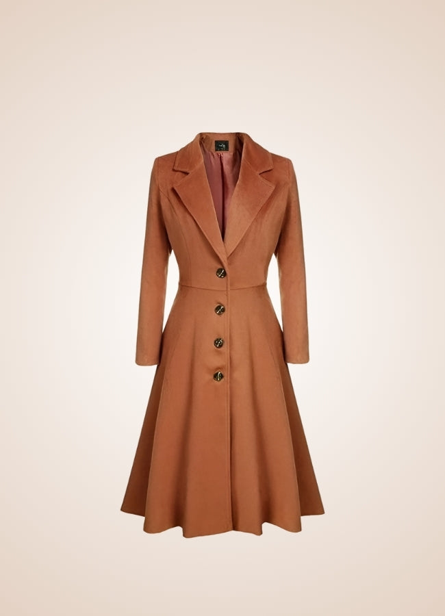 Women's Victorian Style Coat Brown / 2XL womens-victorian-style-coat-brown