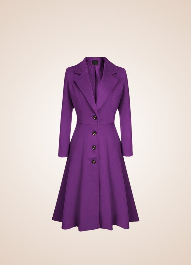 Women's Victorian Style Coat Purple / 2XL womens-victorian-style-coat-purple
